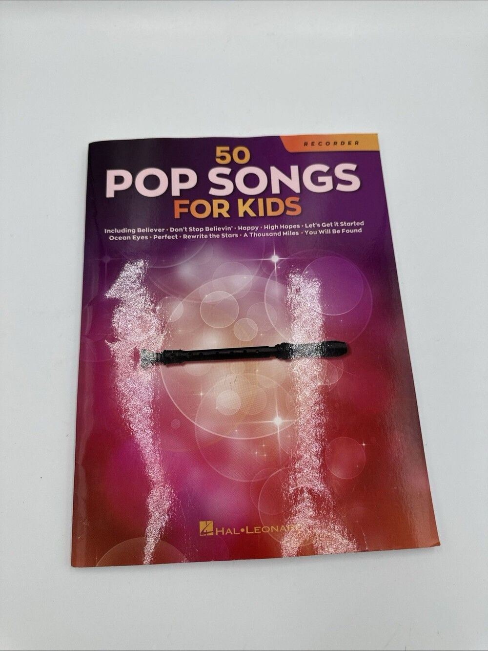 50 Pop Songs for Kids RECORDER Sheet Music Songbook Easy Songs for Young...